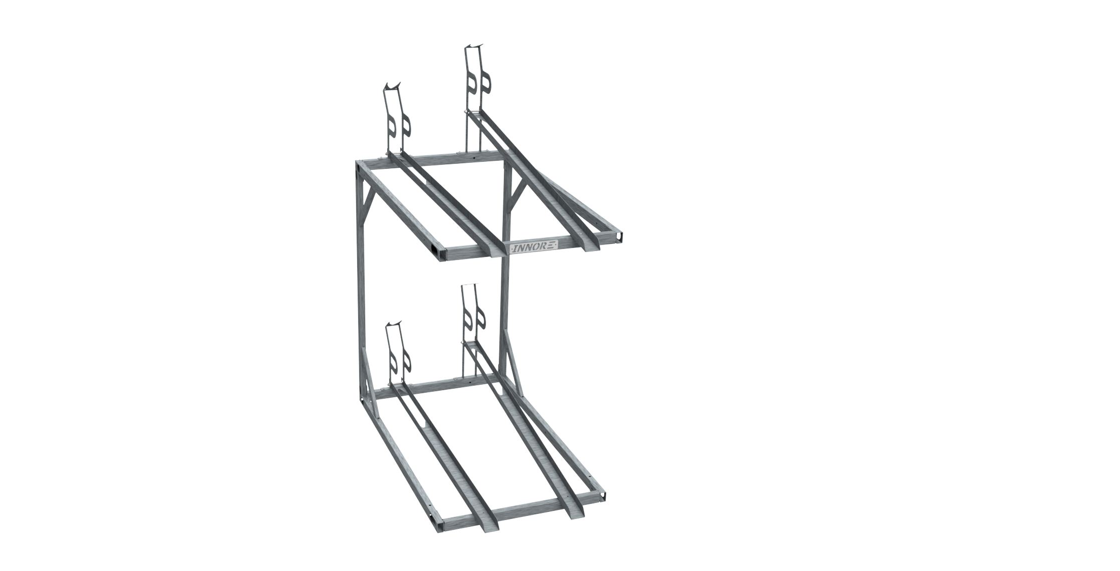 BICYCLE RACK 03/04 – Double‑tier 4-space bike rack